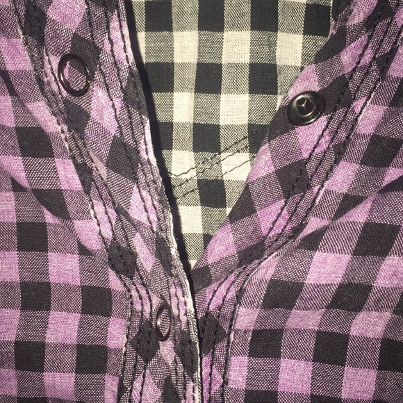 Nollie Long sleeve black & purple plaid - Picture 4 of 8